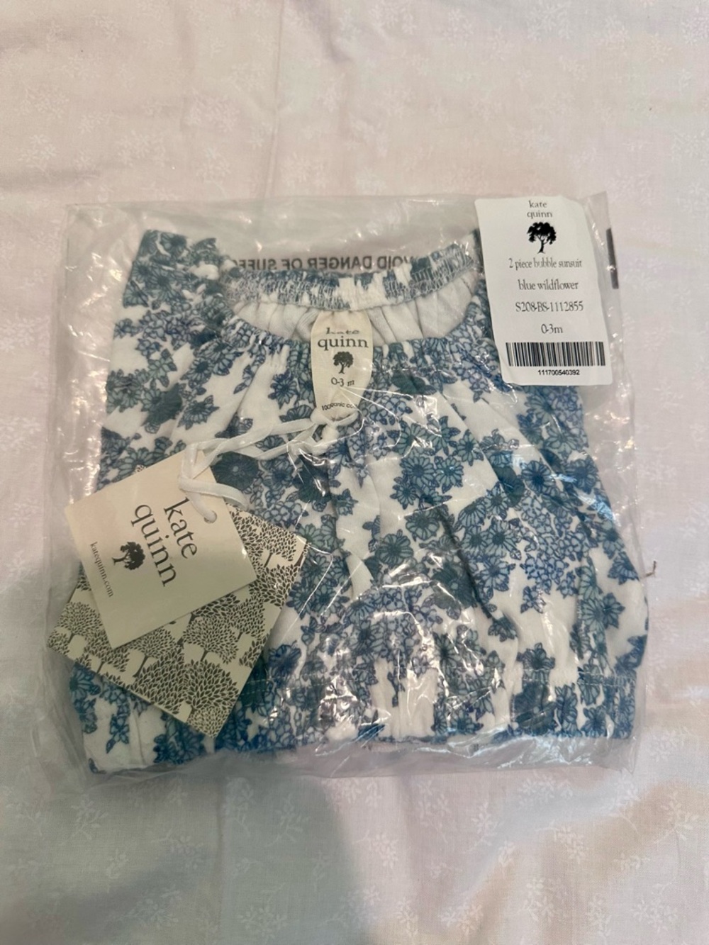 kate quinn blue wildflower bubble sunsuit